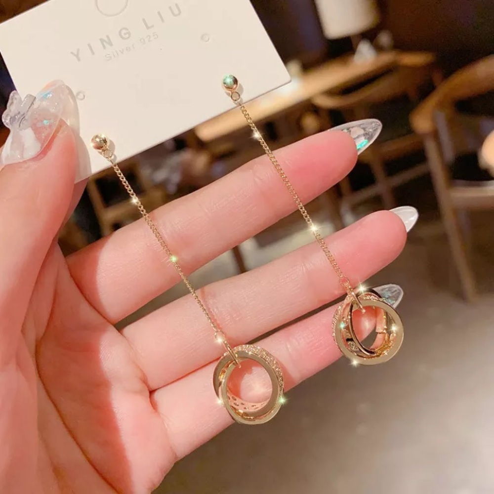 New 18k gold plated tassel earrings - Picture 2 of 4